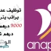 وكالة الأنابيك: توظيف عدة مناصب براتب يترواح بين 9000 درهم و28000 درهم شهريا بعقود عمل مختلفة