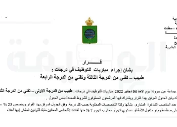 مباريات التوظيف بجماعة عين حرودة عمالة المحمدية برسم سنة 2022