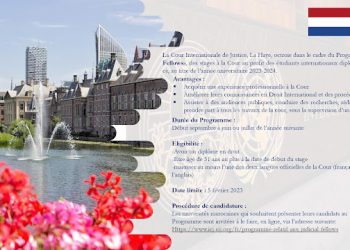 فرص تدريب لمدة سنة كاملة بمكمة لاهاي الدولية هولاندا 2023-2024
