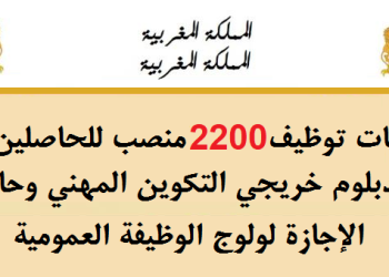 مباريات التوظيف المعلنة حاليا