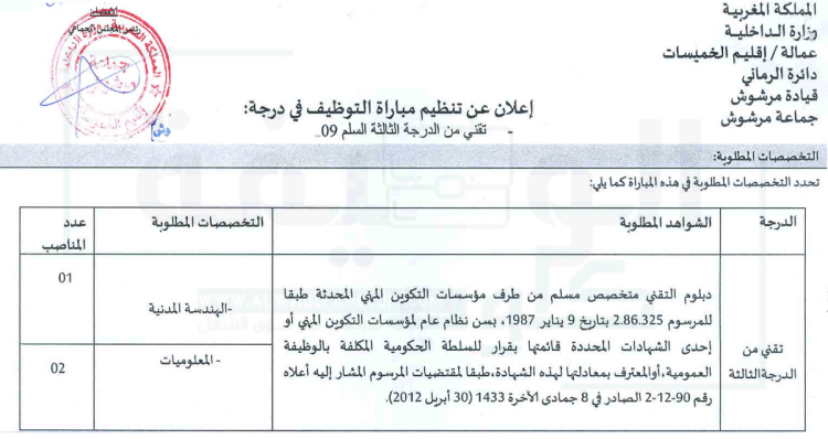 مباراة جماعة مرشوش الخميسات