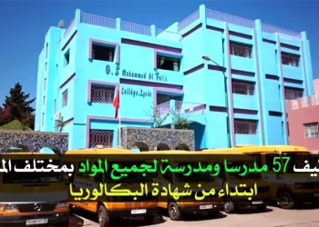 توظيف 57 مدرسا ومدرسة لجميع المواد بمختلف المدن