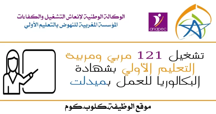 أنابيك ميدلت تعلن عن تشغيل 121 مربي ومربية التعليم الأولي