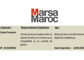 مباراة توظيف 3 أطر مالية بشركة استغلال الموانئ مرسى ماروك برسم سنة 2023