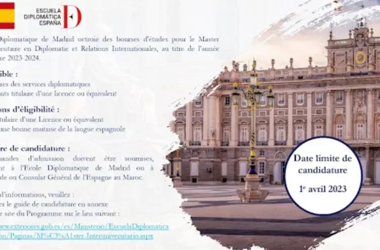 منح دراسية باسبانيا 2023-2024 Bourses d'études en Espagne