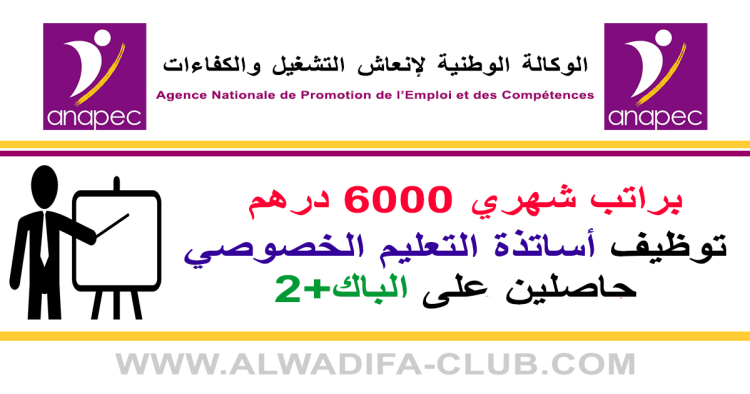 صالير 6000 درهم.. توظيف أساتذة التعليم الخصوصي حاصلين على الباك+2 في عدة تخصصات