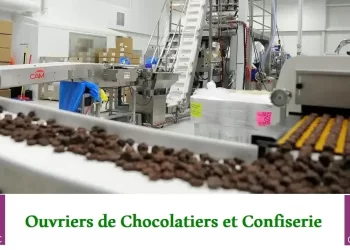 شركة مختصة في صناعة الحلويات والشكولاتة تعلن توظيف 50 عامل وعاملة Ouvrier De Fabrication De Chocolateries Et De Confiserie