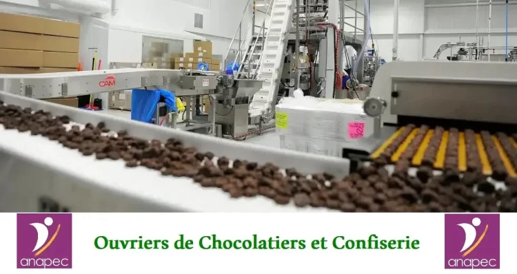 شركة مختصة في صناعة الحلويات والشكولاتة تعلن توظيف 50 عامل وعاملة Ouvrier De Fabrication De Chocolateries Et De Confiserie