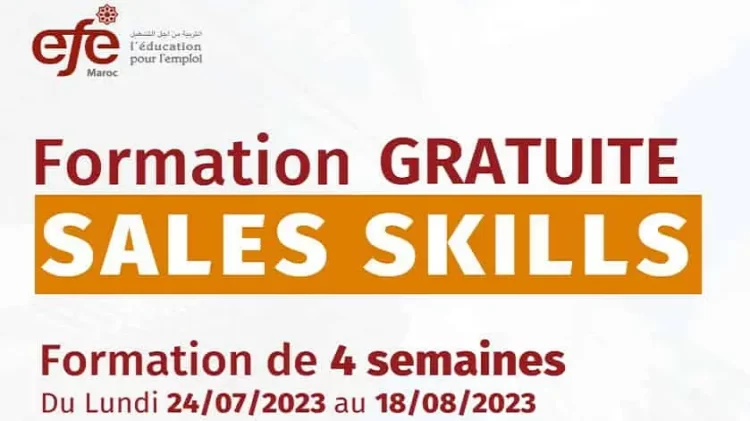 تكوين بالمجان في مجال المبيعات Sales Skills
