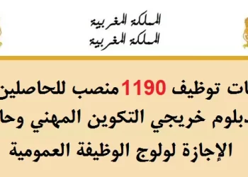 الوظيفة العمويمة بالمغرب 2023: توظيف 1190 منصب