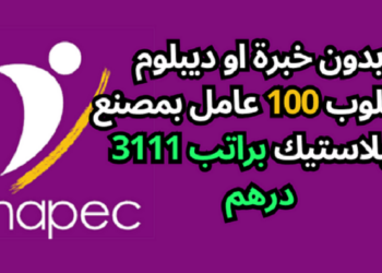 Anapec recrute des Opérateurs Plasturgie Salaire 3111 DHS