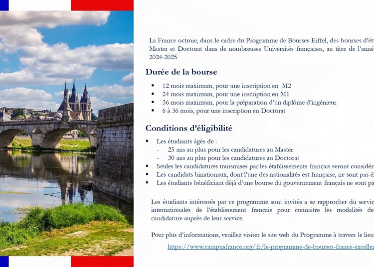 منح دراسية بفرنسا 2024-2025