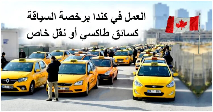 العمل في كندا برخصة السياقة كسائق طاكسي أو نقل خاص