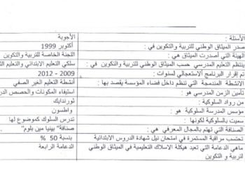 160 سؤال وجواب في علوم التربية و مستجدات التربية والتكوين استعداداً لمباراة التعليم