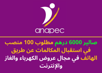الأنابيك: توظيف 100 منصب في استقبال المكالمات براتب شهري 6000 درهم
