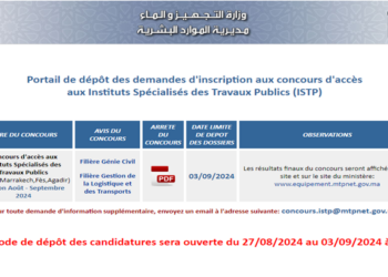 Concours Inscription ISTP 2024-2025