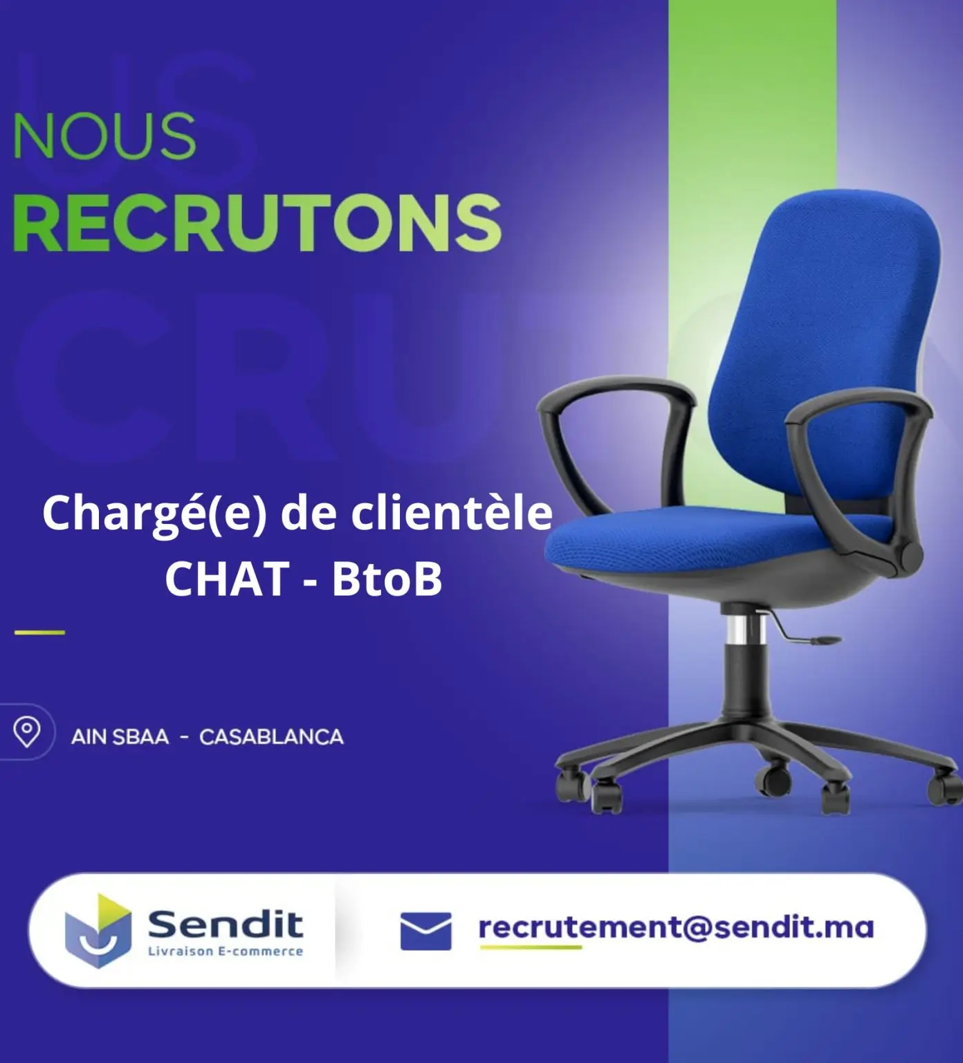 Sendit-recrute-des-Charges-de-Clientele-en-CDI شركة Sendit توظف مكلفين بالزبناء بعقد عمل دائم