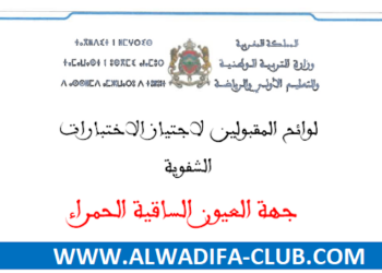 جهة العيون الساقية الحمراء لوائح المقبولين لاجتياز الاختبارات الشفوية لمباراة التعليم 2024