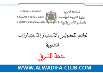 نتائج مباراة التعليم 2024 جهة الشرق