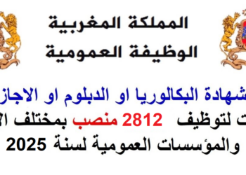 الوظيفة العمومية 2025.. توظيف 2812 منصب بعدة مؤسسات وإدارات