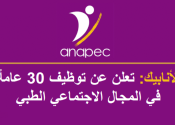 ANAPEC تعلن عن توظيف 30 عاملًا في المجال الاجتماعي الطبي
