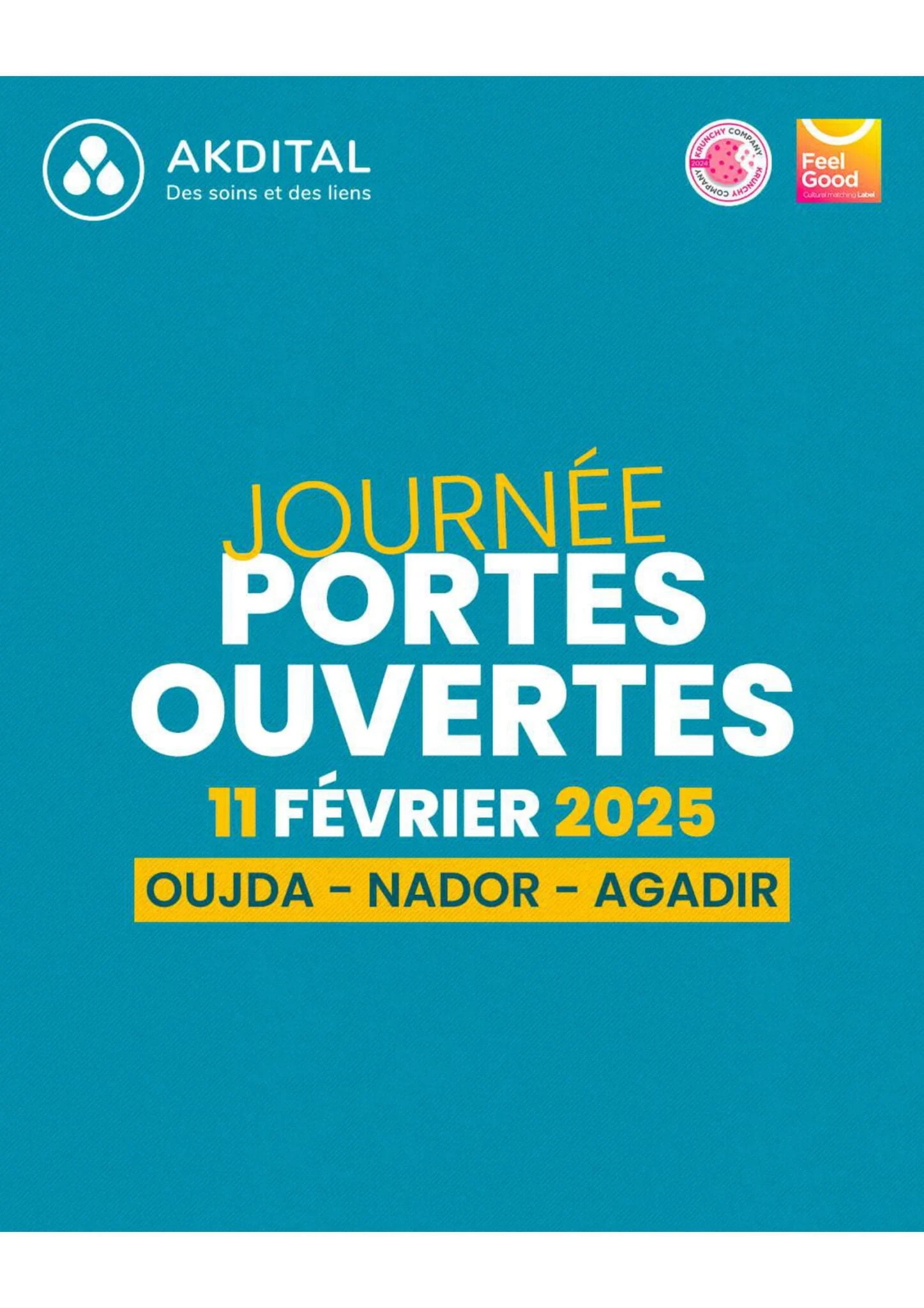 انضم إلى AKDITAL: يوم التوظيف في وجدة، الناظور، وأكادير انضم إلى AKDITAL: يوم التوظيف في وجدة، الناظور، وأكادير