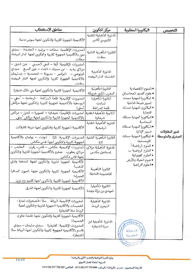 مذكرة الولوج إلى أقسام تحضير شهادة التقني العالي 2025-2026 مذكرة الولوج إلى أقسام تحضير شهادة التقني العالي 2025-2026