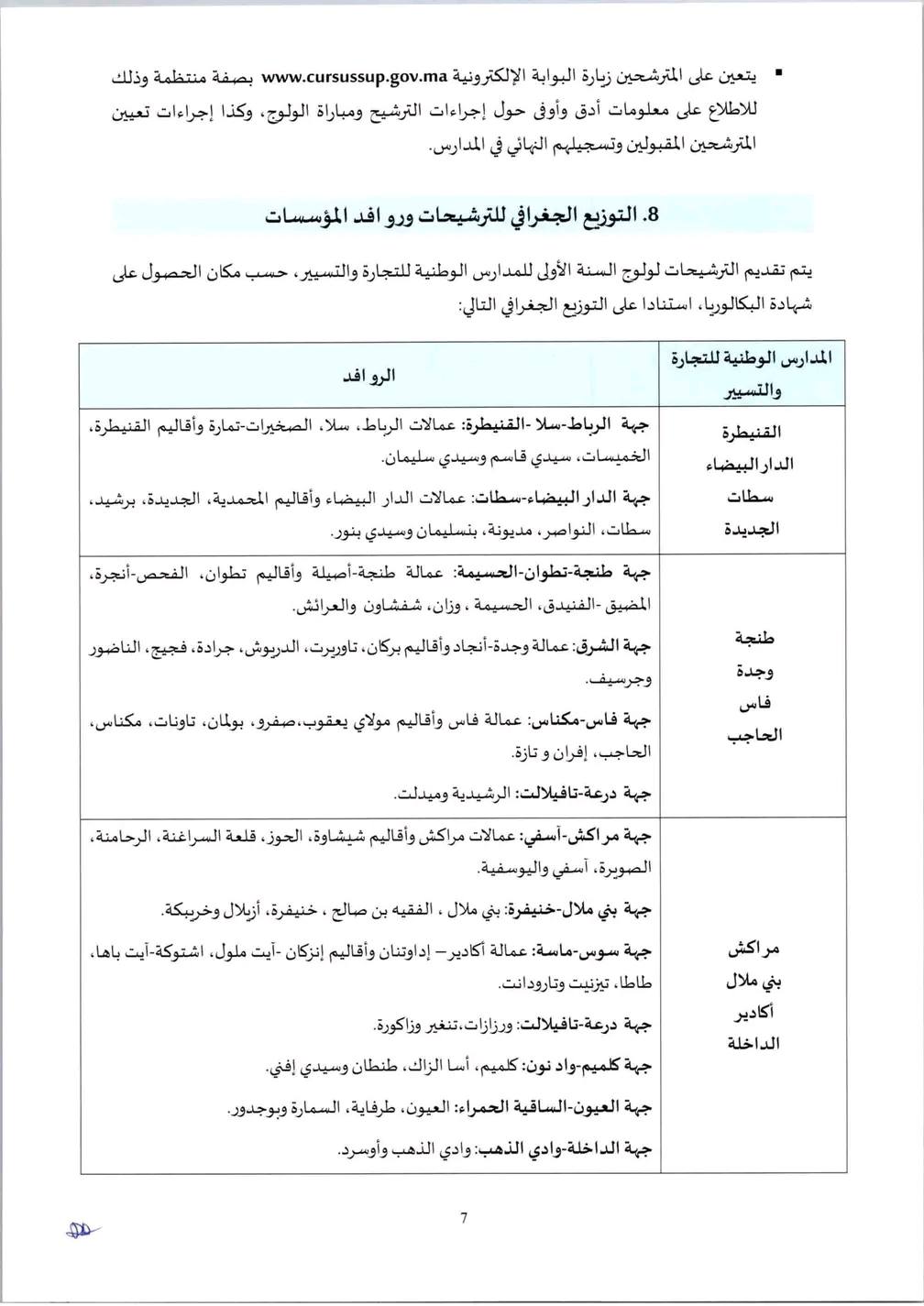 التسجيل في المدارس الوطنية للتجارة والتسيير 2025-2026 ENCG التسجيل في المدارس الوطنية للتجارة والتسيير 2025-2026 ENCG