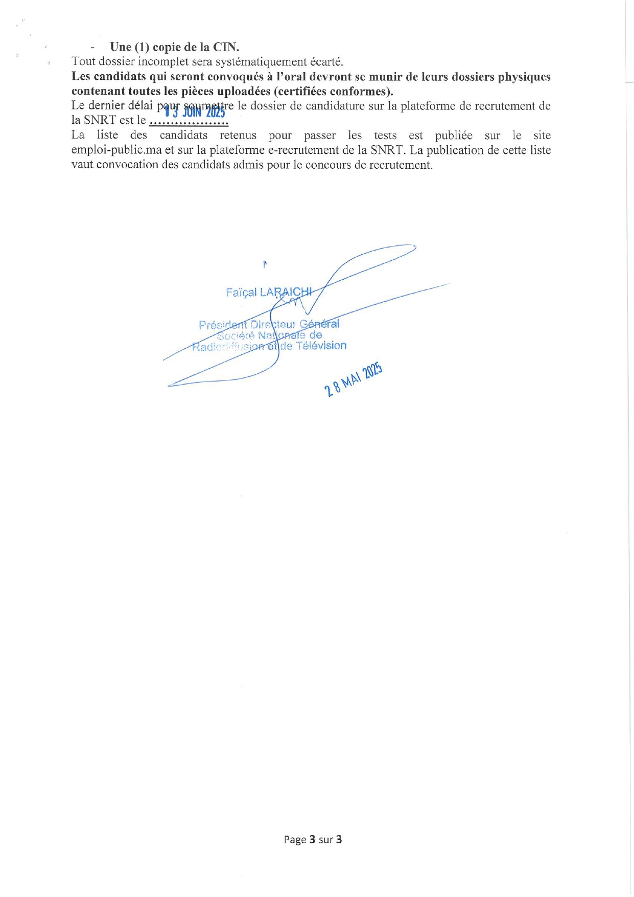 مباراة توظيف 70 منصب بالشركة الوطنية للإذاعة والتلفزة 2025 مباراة توظيف 70 منصب بالشركة الوطنية للإذاعة والتلفزة 2025