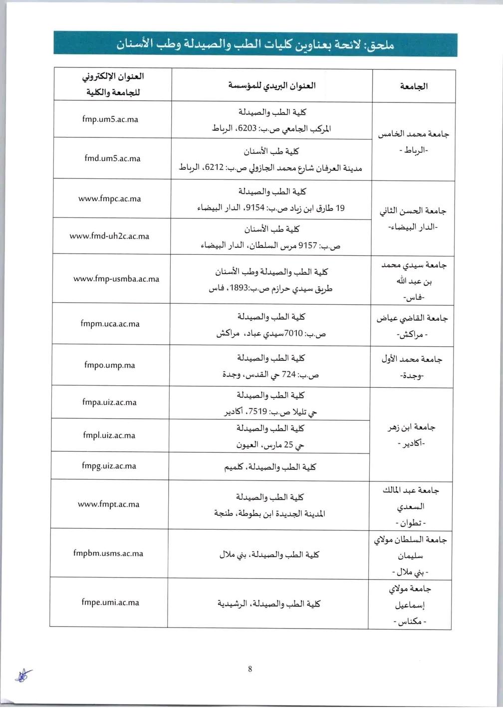 مذكرة مباراة ولوج كلية الطب والصيدلة وطب الاسنان 2025-2026 مذكرة مباراة ولوج كلية الطب والصيدلة وطب الاسنان 2025-2026