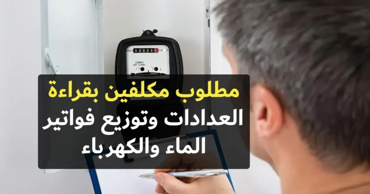أنابيك: مطلوب مكلفين بقراءة العدادات وتوزيع فواتير الماء والكهرباء