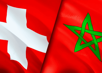 Morocco Switzerland Flags