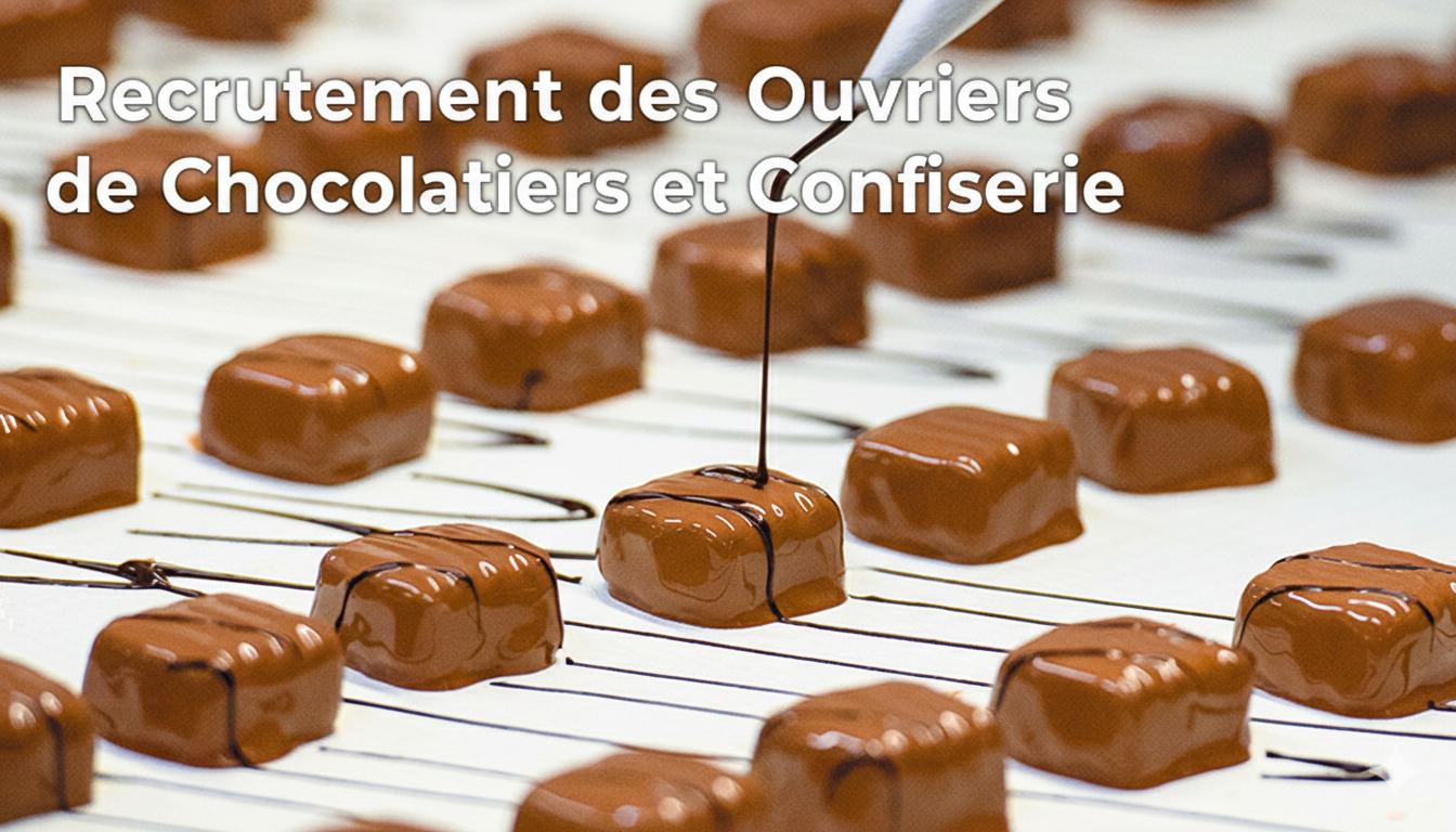 Recrutement des Ouvriers de Chocolatiers et Confiserie