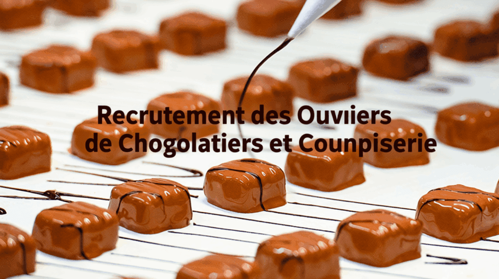 Recrutement des Ouvriers de Chocolatiers et Confiserie