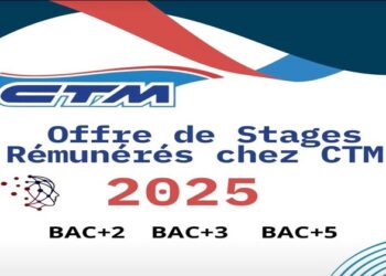  Offre de stage rémunéré chez CTM 2025