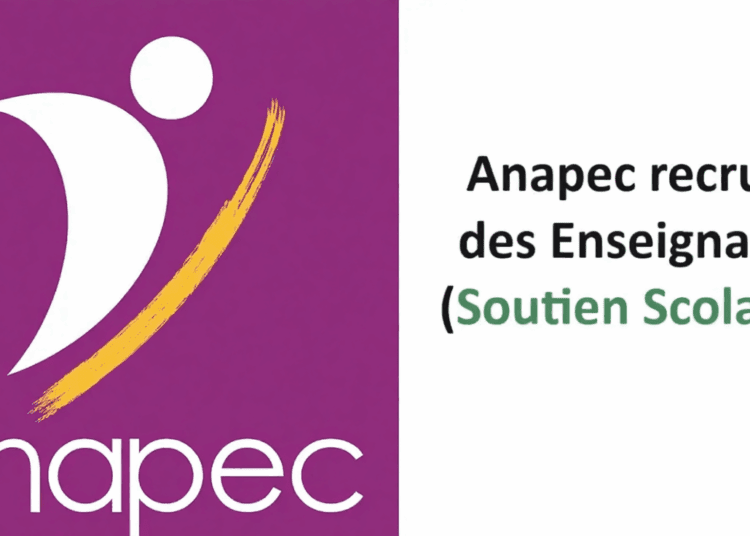 Anapec recrute 25 personnels d’encadrement pédagogique