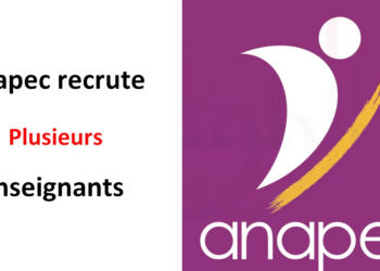 Anapec recrute des Enseignants d’école 2026